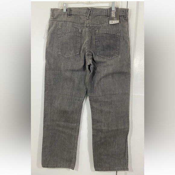 Old Navy Gray Straight Leg Denim Jeans 100% Cotton Size 36x30 - Picture 4 of 6